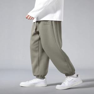 남성용 조깅 코튼/폴리에스테르 스웨트팬츠 빅 사이즈 8XL 7XL 6XL 스포츠 헐렁한 바지 스팅 밴딩 힙합 루즈 하렘 바지