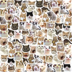 46 개/가방, 고양이 스티커, 가방 스케이트 보드 수하물 노트북 전화 Diy Sticke 장식 편지지 학교 용품 장난감