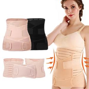 3In1 코르셋 산후 밴드 임산부 배꼽 배꼽 Peis 벨트 랩 허리 트레이너 복구 붕대 스트랩 바디 셰이퍼
