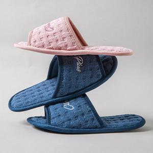 코튼 소프트 단독 사일런트 슬리퍼 노출 된 발가락 중립 편안한 미니멀리스트 슬리퍼 실내 zapatos mujer 홈 코튼 신발