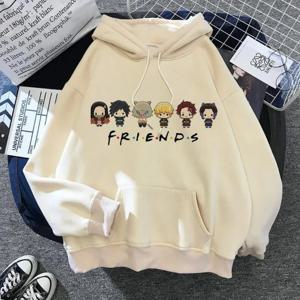 남성용 애니메이션 악마 슬레이어 프린트 후디, 다용도 커플 캐주얼 풀오버 후디 S-3XL, 용수철 및 가을 패션, 2024 신상