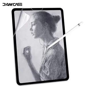 iPad Air 2024 Pro 11/13 M4 화면 보호기 필름 용지 용 2pcs iPad 7th 8th 9th 10th Generation 용 무광택 PET 페인팅 느낌