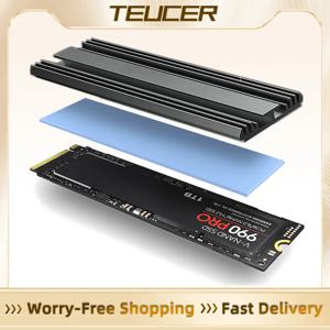 TEUCER M.2 SSD 방열판 M2 2280 솔리드 스테이트 하드 디스크 열 실리콘 패드가 있는 알루미늄 방열판 가스켓 PS5 데스크탑 PC