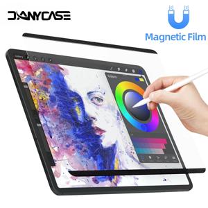 iPad Air 11in 2024 Pro 11/12.9 Air 4 5 10/9/8/7세대 탈착식 자기 매력용 종이 느낌 화면 보호 필름