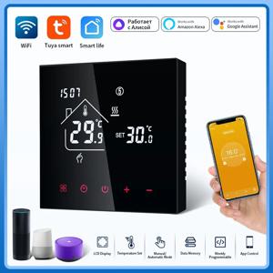 WiFi 스마트 온도 조절기 온도 컨트롤러 Tuya 스마트 라이프 바닥 난방 전기/물 가스 보일러는 Alexa Alice와 함께 작동합니다.