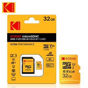 Kodak 32GB-256GB 마이크로 SD 메모리 카드 - 고속 ​ ​ 스마트폰, 디지털 카메라, 태블릿 및 드론용 클래스 10 U3 UHS-I Chri