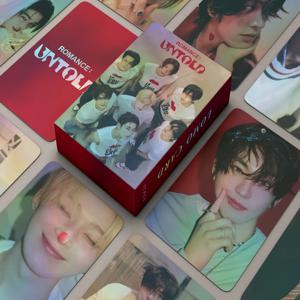 55Pcs Kpop Boys Idol 새 앨범 ROMANCE: UNTOLD Lomo 카드 포토 카드 고품질 양면 인쇄 엽서 팬 컬렉션
