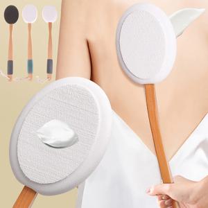 다기능 로션 선 스크린 연고 애플리케이터 실리콘 롱 핸들 바디 클리너 샤워 브러시 선 스크린 백 애플리케이터
