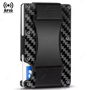 Rfid 신용 카드 소지자 슬림 금속 매직 지갑 남성 여성 얇은 미니 Id 은행 카드 소지자 남성용 알루미늄 합금 케이스 지갑