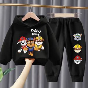 봄 가을 아동 의류 세트 소년 얇은 운동복과 운동복 두 조각 양복 PAW 순찰 어린이 Tracksuit Sweatsuit
