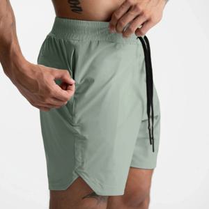 남성용 싱글 레이어 직조 반바지, 빠른 건조, 단색, 러닝, 피트니스, 스포츠 캐주얼, 편안한 미국 5 부 바지, 2024 신상