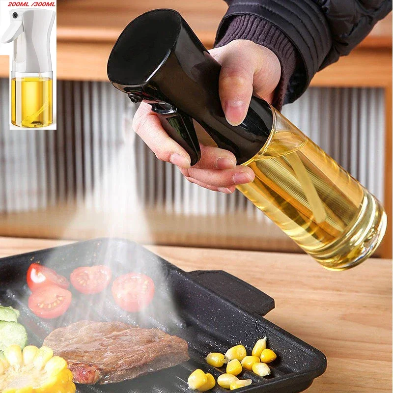 200ml 300ml 오일 스프레이 병 주방 바베큐 요리 올리브 오일 디스펜서 캠핑 베이킹 빈 식초 간장 분무기 용기