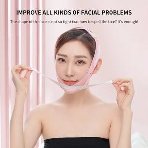 1 PCS TPU 하악 탄성 밴드 페이셜 케어 도구 얼굴 붕대 리프팅 수면 이중 턱을 제거하는 작은 V 페이스 마스크