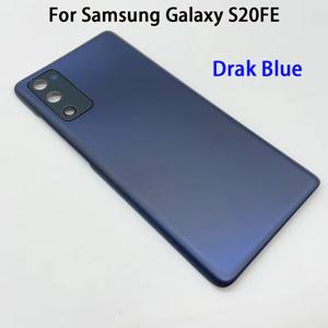 삼성 s20fe 용 커버 삼성 갤럭시 S20 FE G7810 G781U G781B 플라스틱 후면 하우징 커버 교체 용 후면 배터리 커버
