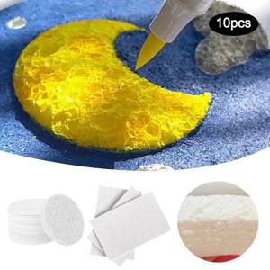 10Pcs DIY 거품 질감 그림 종이 수공예품 교육 장난감 푹신한 질감 종이 어린이를위한 마법의 그리기 도구