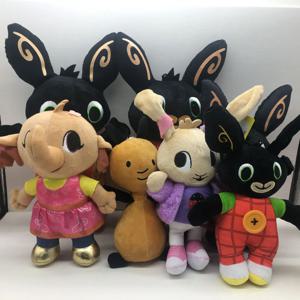 10-28cm 만화 빙 토끼 플러시 장난감 빙 친구 플롭 Sula 코끼리 팬더 곰 어린이를위한 동물 인형 크리스마스 선물