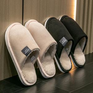 새로운 트렌드 겨울 커플 실내 미끄럼 방지 남성 여성 플립 플롭 따뜻한 슬리퍼 홈 슬라이드 캐주얼 침실 부드러운 컴포트 신발