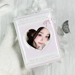 장미 나비 사진 소형 카드 가방, 미니 앨범, 연예인 앨범 카드북, 연예인 애니메이션 소형 카드 보관에 적합, 3-3.5