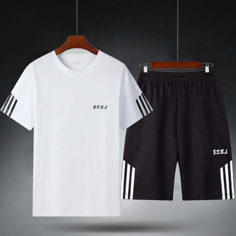 남성 잠옷 피트니스 운동복 여름 짧은 소매 티셔츠 느슨한 잠옷 Homewear 운동복 청소년 잠옷 Loungewear