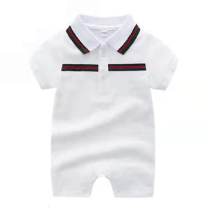 IURNXB Baby Romper 반팔 소년 유아 신사 턱시도 점프 슈트 신생아 복장 Playsuit 100% Cotton Kids Clothes 0-24M