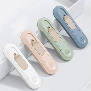 1pcs 휴대용 미니 종이 커터 품질 아트웍 칼 자동 리바운드 박스 오프너 포켓 커터 사무실 학교 용품
