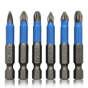 6Pcs 육각 손잡이 미끄럼 방지 전기 스크루 드라이버 목공 십자 스크루 드라이버 도구 세트 PH1 PH2 PH3 PZ1 PZ2 PZ3