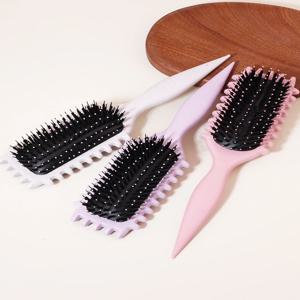 안전 에어백 두피 마사지 에어백 플라스틱 정전기 방지 실용 케어 다목적 패셔너블 빗 실제 머리 가발 전용