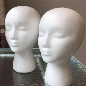 1PC 폼 가발 머리 모델 마네킹 더미 가발 안경 모자 디스플레이 스탠드 랙 헤어 피스 스탠드 홀더 여성 머리 모델 가발 디스플레이
