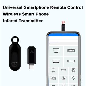 iPhone IR 블래스터 어댑터 용 휴대 전화 원격 제어 TypeC TV 에어컨 팬용 범용 IR 적외선 스마트 원격