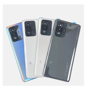 Xiaomi MI 11T/ MI 11T Pro 백 하우징 백 커버 도어(접착제 포함)용 카메라 렌즈가 있는 AAA 등급 백 커버 하우징