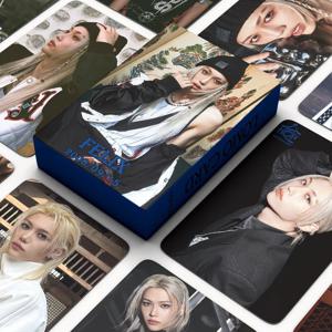 새로운 55 개/대 Kpop 새 앨범 HOP 사진 카드 FELIX HYUNJIN Bangchan I.N 포토 카드 한국 스타 카드 팬 컬렉션 카드 선물