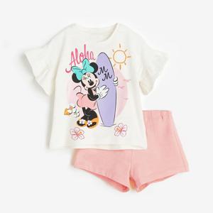 2PCS 여름 아기 소녀 의류 세트 유아 탑 티셔츠 + 반바지 유아 어린이 의상 1-6T 베이비 세트