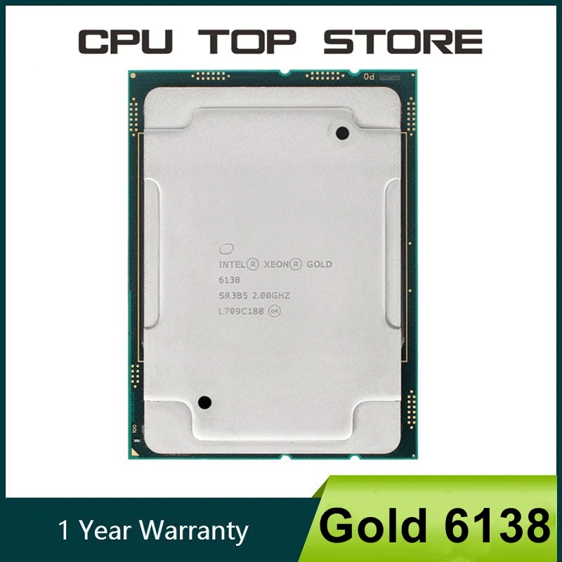 Intel Xeon Gold 6138 2.0GHz 27.5MB 스마트 캐시 20코어 40스레드 125W LGA3647 CPU 프로세서
