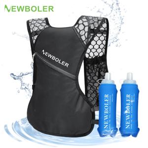NEWBOLER 통기성 수화 조끼 트레일 러닝 배낭 경량 런 마라톤 배낭 라이딩 자전거 등산 가방