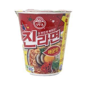 오뚜기 진라면 매운맛 65g 용기(소컵) 12개