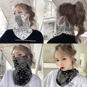 남성 여성을위한 패션 펑크 선 스크린 마스크 여름 얼굴 목 자외선 차단 귀 스카프 힙합 야외 스포츠 사이클링 두건 스카프