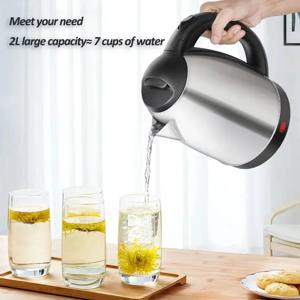 2L 전기 주전자 스테인레스 스틸 주방 가전 스마트 주전자 1500W 휘파람 주전자 사모바르 차 커피 온도 냄비 선물