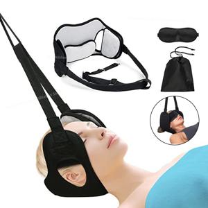 통증 완화를 위한 목 들것 릴리스 버클이 있는 조정 가능한 자궁 경부 견인 스트랩 휴대용 꼬집은 신경 자세 교정기