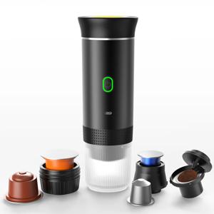 USB 휴대용 전기 에스프레소 머신 3-In-1 캡슐 커피 메이커 홈 캠핑 여행 커피 머신을위한 소형 무선 난방 장치