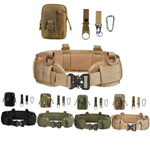 1PC 다기능 전술 허리띠 Molle 남자 군사 전투 벨트 세트 야외 CS 캠핑 사냥 벨트 액세서리