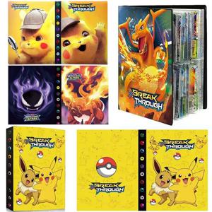 240PCS Pok é mon 카드 앨범 도서 만화 애니메이션 Charizard Pikachu 게임 카드 VMAX GX EX 홀더 컬렉션 바인더 폴더 장난감 선물