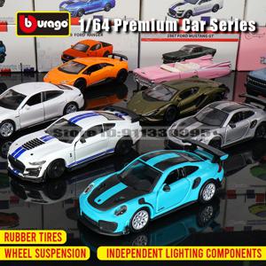 Bbugo 1:64 포르쉐 911 GT2 RS GT500 터보 자동차 모델 컬렉션 어린이 소년을위한 크리스마스 선물 장난감 페라리 람보르기니 포르쉐