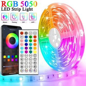 40M/131Ft Led 스트립 조명 APP 44Key 원격 제어 USB 5V 음악 동기화 RGB 유연한 테이프 다이오드 조명 파티 홈 Luces Led