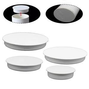 파이프 캡 50-160mm 두꺼운 PVC 내부 차단 캡 하수관 보호 커버 삽입 배수관 보호 커버 파이프 캡