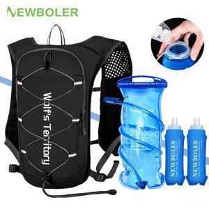 NEWBOLER 야외 트레일 러닝 초경량 배낭 러닝 수화 조끼 통기성 마라톤 러닝 배낭 물병
