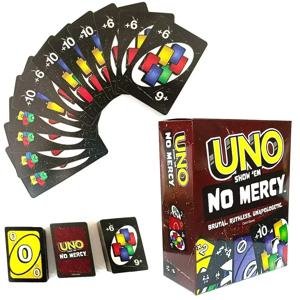 뜨거운 우노 자비 없음 게임 보드 Games2025 UNO 카드 테이블 가족 파티 엔터테인먼트 UNO 게임 카드 장난감 어린이 생일 크리스마스