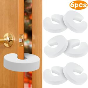 6Pcs 아기 안전 도어 스톱퍼 신생아 가구 수호자 안티 핀치 핸드 어린이 잠금 손가락 핀치 가드 증거 도어 슬램 스톱퍼