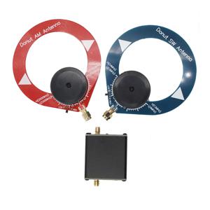 고임피던스 증폭기 도넛 안테나 내장 800mah 배터리 원형 안테나, SDR 워키토키용 HackRF One, 1Hz-300MHz