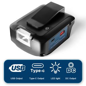 Bosch 18V 리튬 이온 배터리용 어댑터, 듀얼 5V USB 충전, DIY DC12V 도구 부품 액세서리