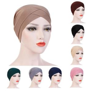 JTVOVO RUNMEIFA 2024 새로운 모달 전체 래핑 된 이마 크로스 내부 Headscarf Balaclava 탄성 비니 이슬람 여성 세련된 Hijab